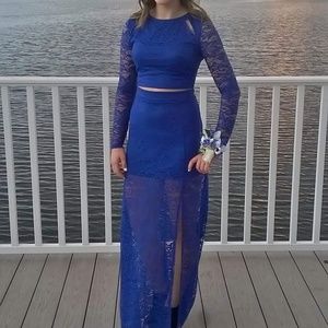 Guess Blue lace 2 piece dress size small